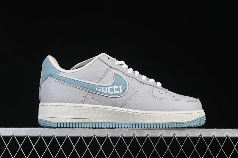 All categories Nk Air Force 1 Air Force series Nk Air Force 1 Low Air Force low-top Nike Air Force 1'07 Low Gucci joint gray blue Air Force 1 low-top casual sneakers YF9511-800